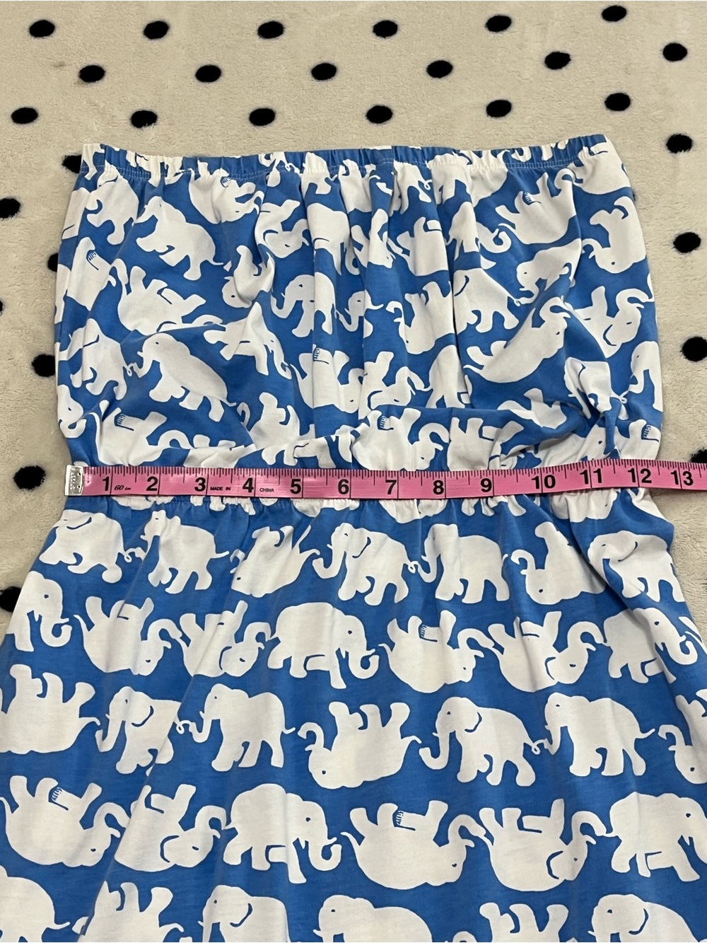 Lilly Pulitzer Windsor Strapless Tusk In Sun Blue Elephant Dress Size S - Picture 6 of 10